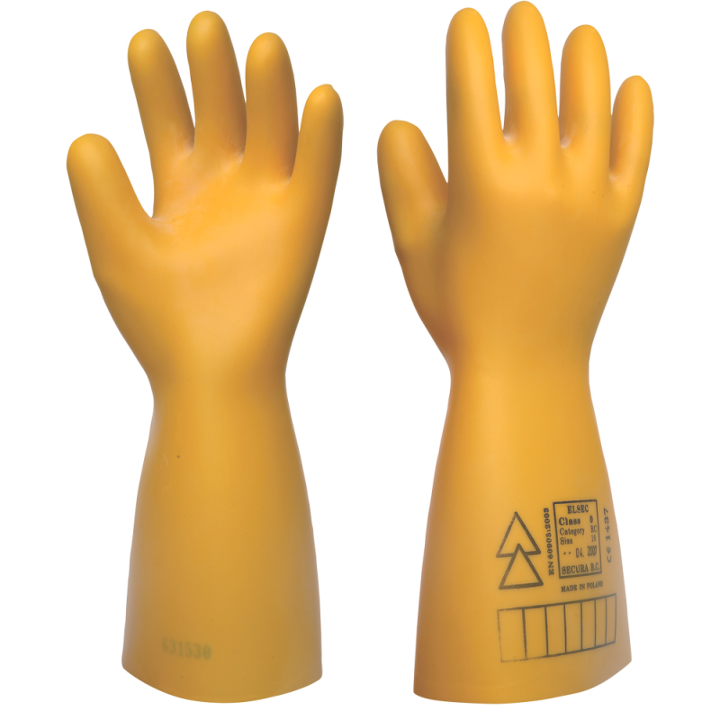 Rukavice dielektrické latexové ELSEC 1000 V