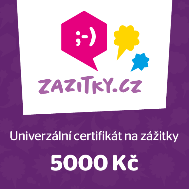 Univerzální certifikát na zážitky 5000Kč