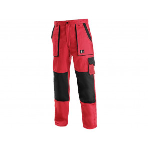 Kalhoty do pasu + Bunda LUXY EDA  červeno-černé