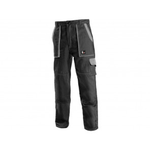 Kalhoty do pasu + Bunda LUXY EDA  černo-šedé