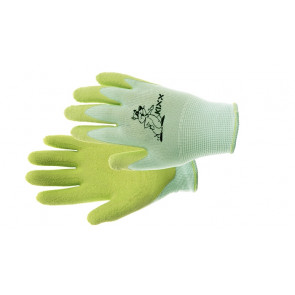 Dětské  rukavice nylon. latex. dl zelená