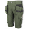 Pánské strečové pracovní kraťasy EREBOS GREEN/BLACK