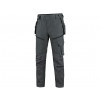 Pánské pracovní kalhoty LEONIS šedé s černými doplňky